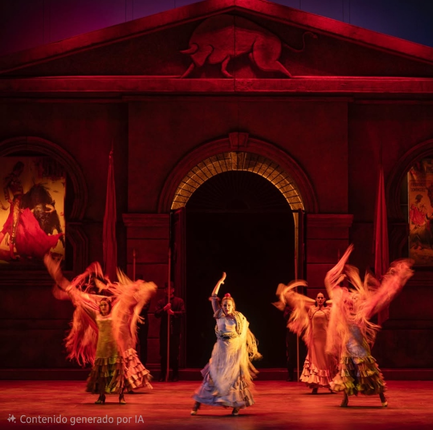 Amanda de Paula bailaora flamenca en el Teatro Pérez Galdós Las Palmas Gran Canaria — Ópera Carmen 2025